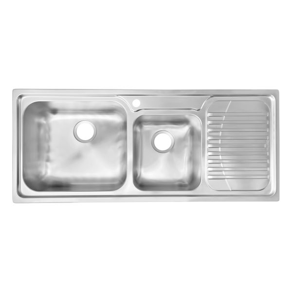 Dominox GAX 621-S Double Bowl Overmount Kitchen Sink